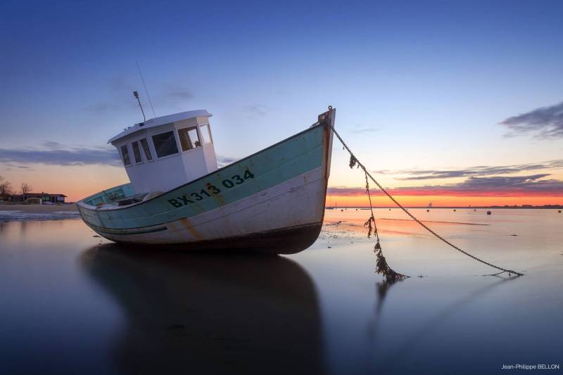 Vue du port de pêche et de plaisance de l'Aiguillon à Arcachon